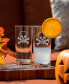 Фото #4 товара Сервировка стола Rolf Glass Набор из 4 стаканов с черепами и крестами-костями Highball 15Oz