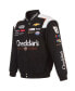 Фото #3 товара Куртка мужская JH Design черная Kyle Busch Cheddar's Twill Uniform Full-Snap