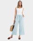 Women's Cotton Gauze Wide-Leg Pants, Created for Macy's