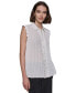 Фото #10 товара Women's Scalloped Pleated Button-Down Top