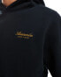 Abercrombie & Fitch script logo hoodie in black with back embriodery Черный, S - фото #3