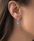 ფოტო #2 პროდუქტის Dangling Earrings in Sterling Silver with Tanzanite