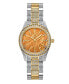 Фото #1 товара Women's Cristal Spectra Two-Tone Stainless Steel Diamond Watch, 28mm