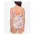 Lauren Ralph Lauren 284836 Multi Color Printed Tummy Control Swimsuit, Size 6