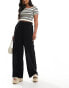 Фото #1 товара ASOS DESIGN wide leg broderie dad trouser in black