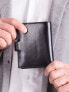 Фото #4 товара Мужское портмоне кожаное черное вертикальное на кнопке Portfel-CE-PR-CPR-020-PA.73-czarny Factory Price