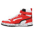 Фото #3 товара Puma Rbd Game Varsity Patch Lace Up Mens Red, White Sneakers Casual Shoes 38842