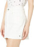 Roxy 257284 Women's Java to Lombok Denim Skirt White Size Large