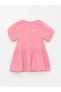 Фото #9 товара Standart Kalıp %100 Pamuk Poplin Kumaştan Aplike Detaylı Kız Bebek Elbise