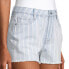 Фото #2 товара Arizona Women's Shorts Size 7 Hi-Rise Denim Short Stripe New