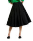 Women's Faille High Waisted Midi Skirt