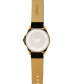 ფოტო #4 პროდუქტის Men's Watch, 48MM Antique Brass Case, Black Dial with Bronze Arabic Numerals, Brown Strap, Analog Watch, Red Second Hand, Date Function