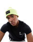 Фото #1 товара Calvin Klein fine cotton ribbed beanie hat in light green