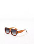 Фото #4 товара River Island square sunglasses in dark orange