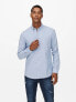 Фото #3 товара Only & Sons long sleeve button down oxford shirt in light blue