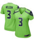 ფოტო #1 პროდუქტის Women's Russell Wilson Neon Green Seattle Seahawks Alternate Game Jersey
