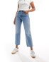 Фото #4 товара Stradivarius cropped jean in medium blue