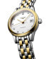 ფოტო #4 პროდუქტის Women's Swiss Automatic Flagship Diamond Accent Two Tone Stainless Steel Bracelet Watch 26mm L42743277