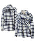 Women's Oatmeal Toronto Maple Leafs Plaid Button-Up Shirt Jacket