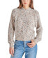 Women's Textured Cable-Knit Mock-Neck Sweater