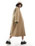 Фото #5 товара Only cord detail trench coat in camel