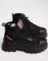 Palladium Revolt Hi chunky tech boot in black canvas