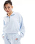 Фото #1 товара Kaiia cropped half zip sweatshirt co-ord in baby blue