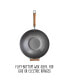 Фото #7 товара Classic Series Carbon Steel Wok with Birch Handles, 14"