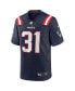 Фото #3 товара Men's Jonathan Jones Navy New England Patriots Game Jersey