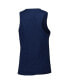 ფოტო #4 პროდუქტის Women's Light Blue, Navy Tampa Bay Rays Wordmark Meter Muscle Tank Top and Pants Sleep Set