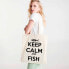 ფოტო #2 პროდუქტის KRUSKIS Keep Calm And Fish Tote Bag