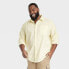 Фото #1 товара Men's Big & Tall Long Sleeve Collared Button-Down Shirt - Goodfellow & Co