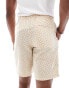 Jack & Jones co-ord geo print short in beige