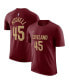 Фото #1 товара Men's Donovan Mitchell Burgundy Cleveland Cavaliers Icon 2022/23 Name and Number T-shirt