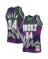 Фото #1 товара Men's Ray Allen Purple Milwaukee Bucks Hardwood Classics 2000 Hyper Hoops Swingman Jersey