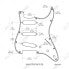 Фото #5 товара Harley Benton Parts Pickguard SSS WH