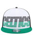 Фото #3 товара Men's White/Kelly Green Boston Celtics Throwback Gradient Tech Font 9fifty Snapback Hat