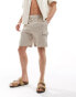 The Couture Club smart cargo shorts in beige