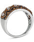 ფოტო #3 პროდუქტის Vanilla Diamond & Chocolate Diamond Ring (1-1/5 ct. t.w.) in Platinum