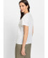 ფოტო #3 პროდუქტის Women's 100% Cotton Short Sleeve Eyelet T-Shirt