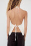 HALTER TOP WITH TIE DETAIL