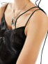 Weekday Yoko sheer maxi slip dress in black 40 - фото #5