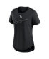 ფოტო #2 პროდუქტის Women's Black Tampa Bay Rays Big Swoosh Tri-Blend Scoop Neck T-shirt