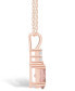 Morganite (1-1/7 Ct. T.W.) and Diamond (1/10 Ct. T.W.) Pendant Necklace in 14K Rose Gold