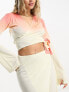 Фото #1 товара 4th & Reckless rio wrap top co-ord in orange ombre