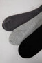 Erkek 3'lü Pamuklu Uzun Spor Çorap