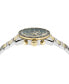 ფოტო #2 პროდუქტის Men's Swiss Chronograph Greca Dome Two Tone Bracelet Watch 43mm