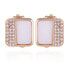 ფოტო #1 პროდუქტის Women's Shell Chic Button Clip Earring