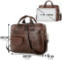 Фото #18 товара SPAHER Laptop Bag 14/15.6 Inch Briefcase Men's Business Bag Work Bag Men's Genuine Leather Bag Men's Shoulder Bag Messenger Bag Men Gift for Men