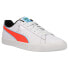 Puma Clyde Airbrush Lace Up Mens White Sneakers Casual Shoes 382773-01